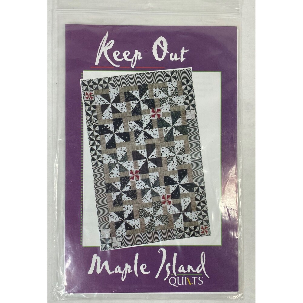 Quilt pattern: Maple Island Quilts - Keep Out 1998, New